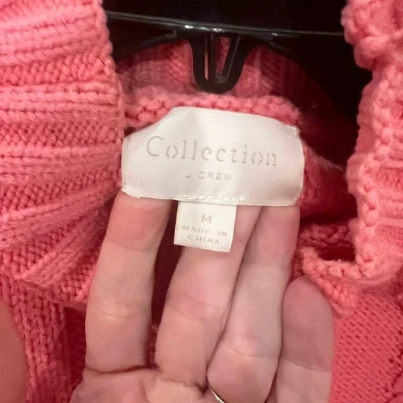 J.Crew Collection Pink Knit Sweater -Size M - Picture 4 of 5